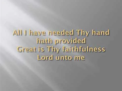 Great Is Thy Faithfulness by Chris Rice video thumbnail