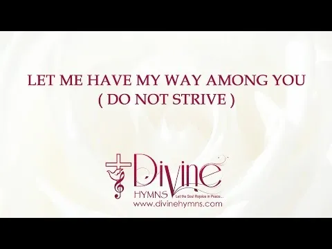 Do Not Strive by Graham Kendrick video thumbnail