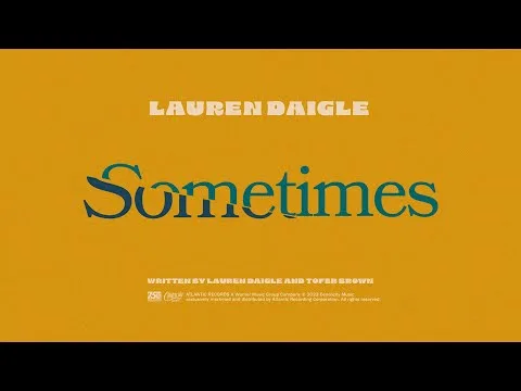 Sometimes official video thumbnail