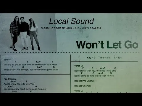Won't Let Go by Local Sound video thumbnail