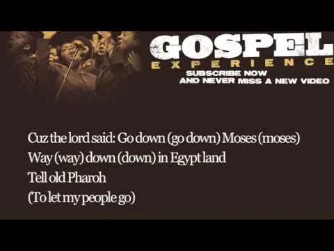 Go Down Moses official video thumbnail