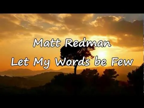 Let My Words Be Few official video thumbnail