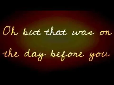 The Day Before You official video thumbnail