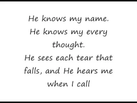 He Knows My Name by Paul Baloche video thumbnail