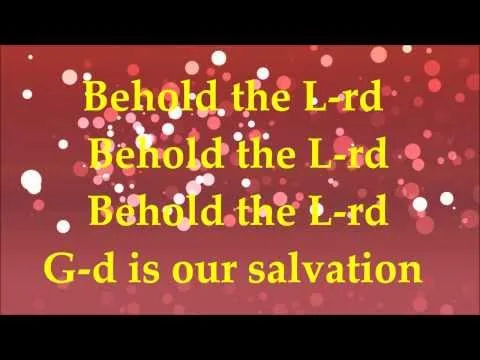 Behold the Lord official video thumbnail
