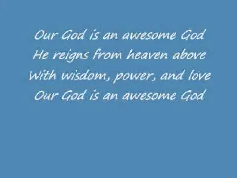 Our God Is an Awesome God official video thumbnail