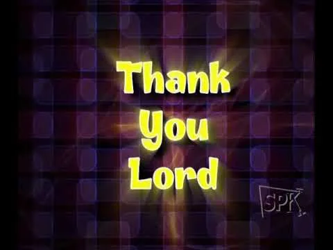 Thank You Lord official video thumbnail