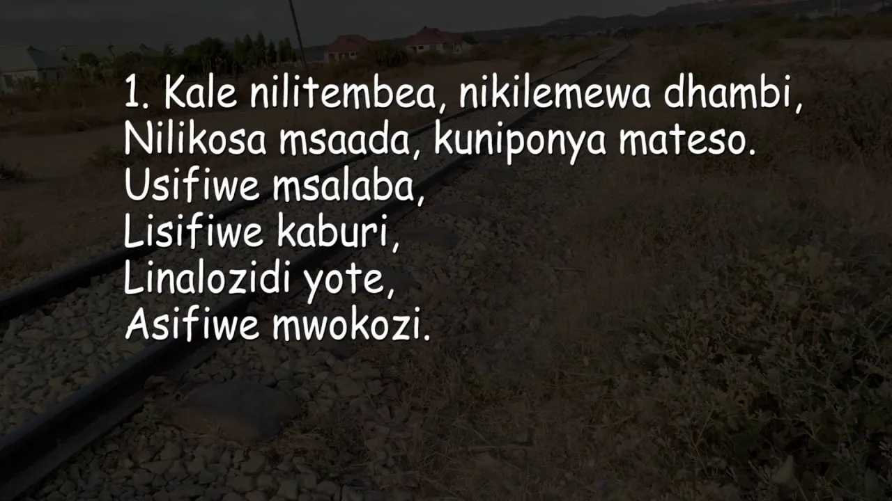 Kale  Nilitembea - Usifiwe Msalaba 22 Lyrics -  Mbarikiwa