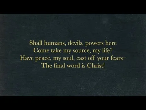 The Final Word Is Christ by Sovereign Grace Music video thumbnail
